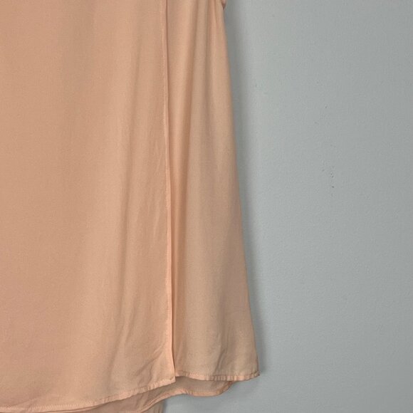 Theory Womens Maidena W Tank Silk Pink Peach Sleeveless Blouse size P PT XS - Picture 7 of 11